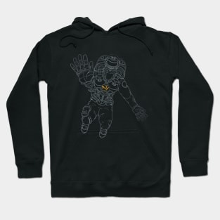 MHI Gray Outline Spaceman Hoodie